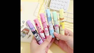 Penghapus Pensil Mekanik Motif Karakter Lucu -Penghapus Bentuk Lipstick Hapusan Eraser