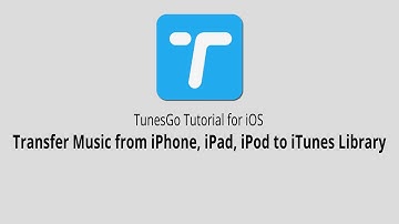 Transfer Music from iPhone,iPad,iPod to iTunes Library |TunesGo for iOS
