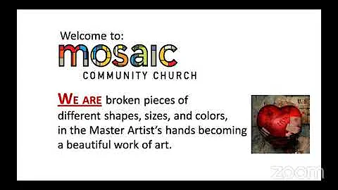 Mosaic Sunday Service 5/17/2020