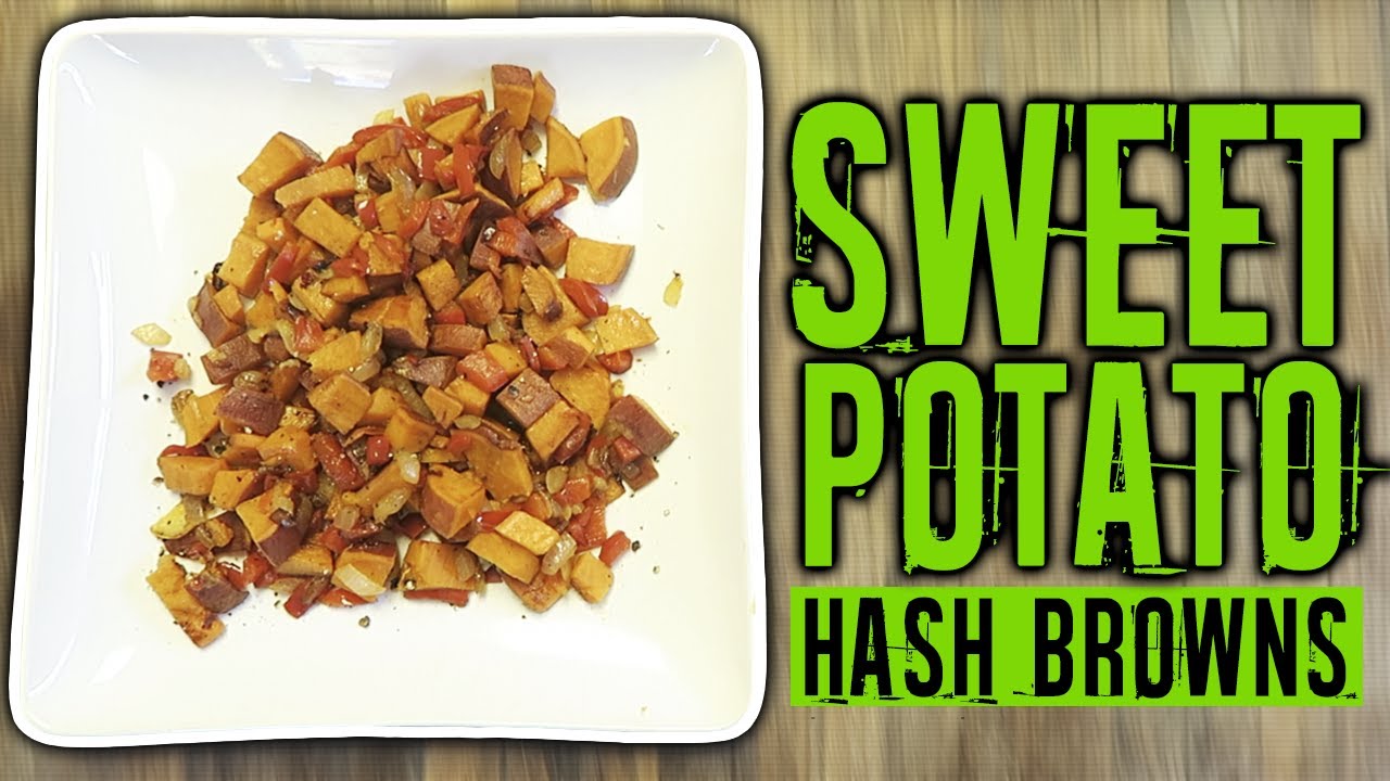 How To Make A Healthy Sweet Potato Hash Browns Recipe (JUST 8 MINUTES) | LiveLeanTV