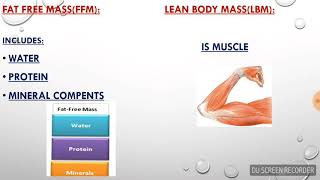 The difference between fat free mass(FFM) and lean body mass(LBM) screenshot 1