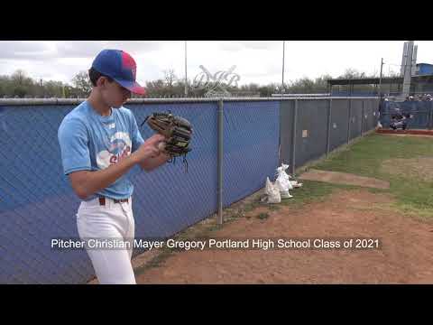 Pitcher Christian Mayer Gregory Portland High School Class of 2021