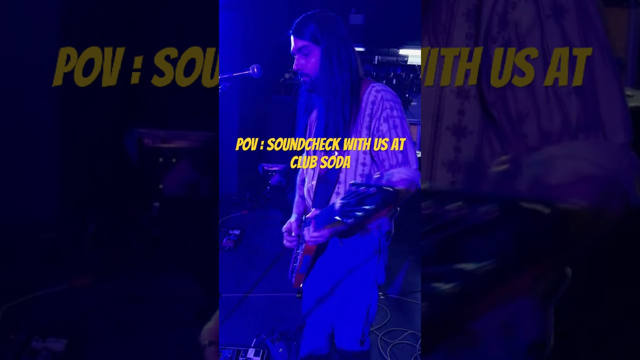 Soundcheck with us at the legendary Club Soda in Montreal. #60srevival #livemusic #70srevival #rock