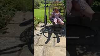 Woman Falls Backwards When Chair Topples Over - 1501690