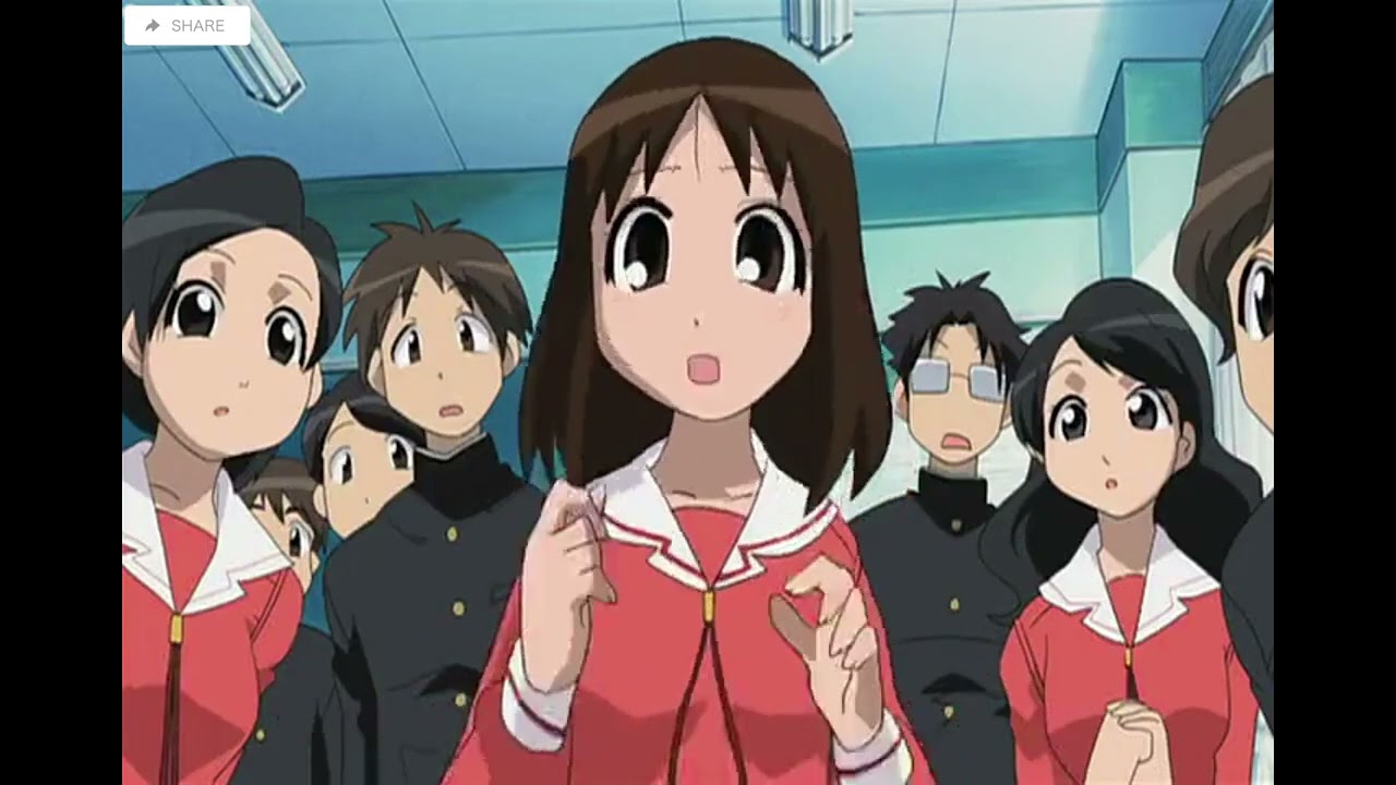 Funny Anime Moments: Chiyo - chan pigtails fall off - YouTube