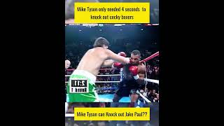 Mike Tyson only needed 4 seconds to knock out cocky boxers