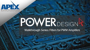 Power Design Walkthrough: Filters for PWM Amplifiers