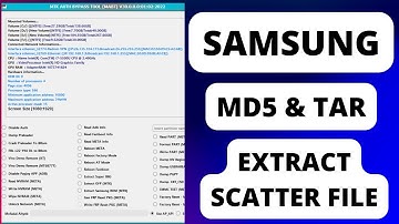 How to Convert Samsung Firmware (tar or md5) to Scatter Firmware Free Tool