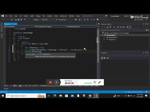 Ternary Operator In C#