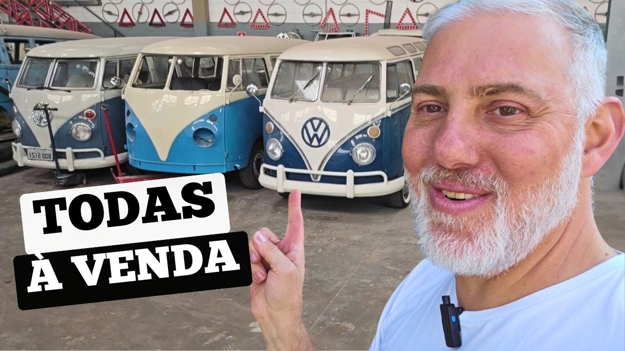 O paraíso das Kombis! Conheci uma Garagem, que vende, restaura e reforma Kombis pro mundo todo!