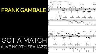 Frank Gambale Solo Transcription - Got A Match (North Sea Jazz)