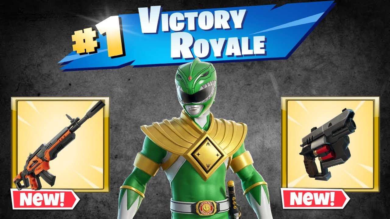 Fortnite NEW Green Power Ranger Skin ( How To Win AFTER Update )