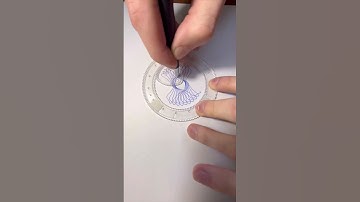 What does this pattern resemble???Magic Ruler Small rüler, big wisdom #shorts #spirograph #art #2024