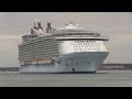 ALLURE OF THE SEAS - Diverted to Southampton from Barcelona - Cadiz first ever arrival here 20/03/20