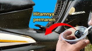 PRACTICAL & EASY how to make permanent motorbike body blackening