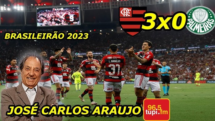 Flamengo 3×0 Palmeiras: Verdão perde e fica tudo embolado3VV