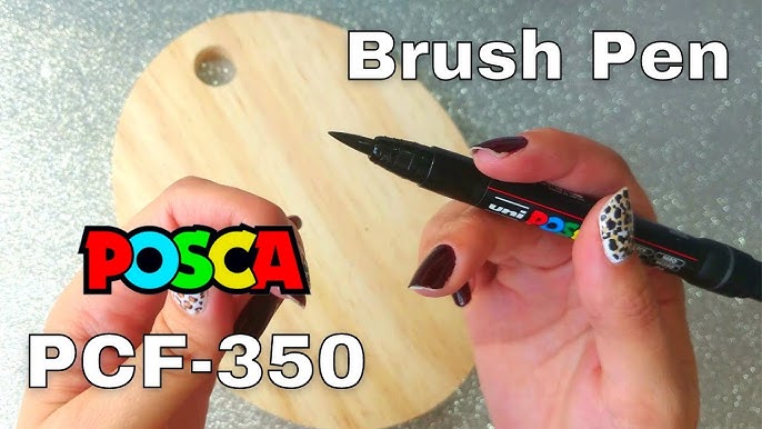 POSCA Brush Pens PCF-350 Test A - Discussion and DEMO! 