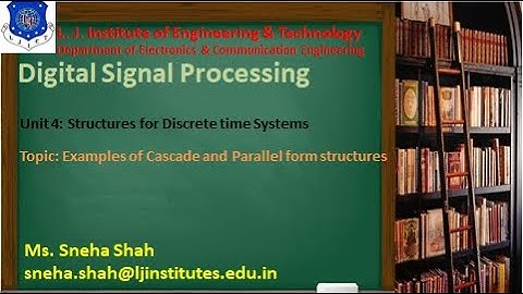 Session 20 Digital Signal Processing Sem 7 EC 5 August