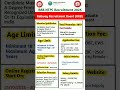 RRB NTPC Graduate Level Recruitment 2025 | RRB NTPC New Vacancy 2025 | #railwayrecruitment #shorts