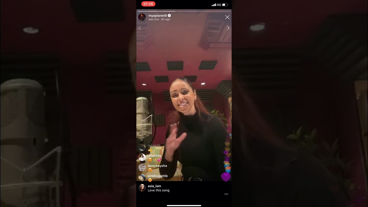 MYA Sings Space & Time on Instagram Live 2020