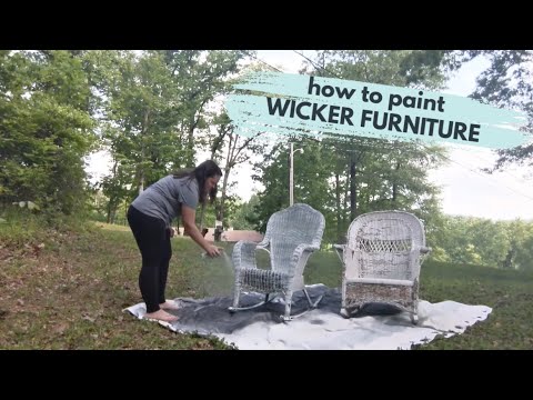 How to Paint Wicker Furniture so that it Lasts for Years