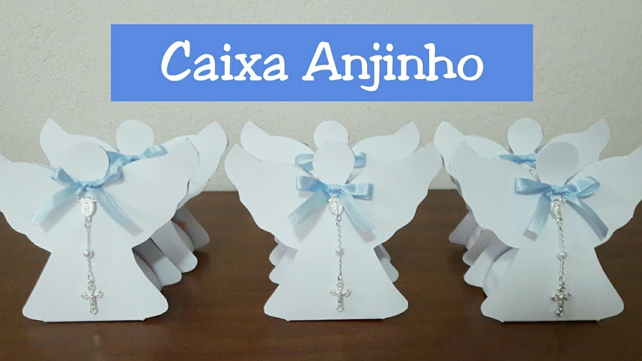 Lembrança Batizado/Comunhão postal com anjo