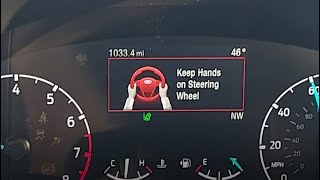 Ford Co-Pilot 360 Lane Keep driving demo.