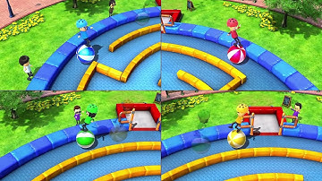 Wii Party U - 4 Player Minigame - Maze Malaise