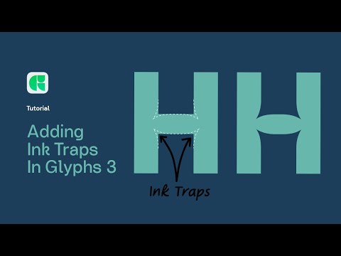 Add Ink Traps To Your Font In Glyphs 3 using Corner Components