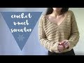 Crochet V-Neck Sweater // Crochet Sweater Tutorial