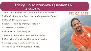 ETL Testing : Top 10 tricky Interview Linux scenario based command and usage | Interview commands
