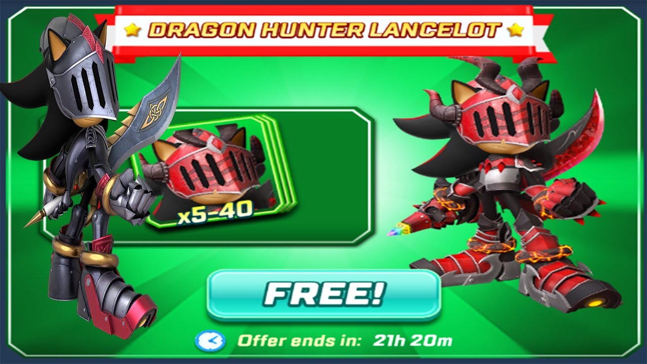 Sonic Forces - Free Dragon Hunter Lancelot Cards vs Sir Lancelot Shadow ...