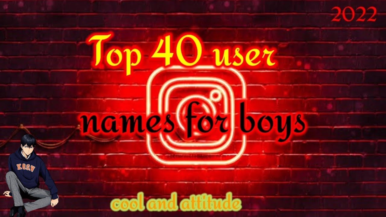 Instgram username idea for boys 😎||Top40 attitude and cute name # ...