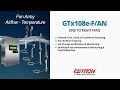 Fan Array Airflow Measurement Temperature & Alarm Capability-Advantage IV, Gold Series, GTx108e-F/An