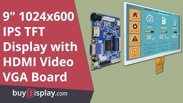 9 inch Raspberry PI Screen w/ HDMI+Video+VGA Driver Board 1024x600