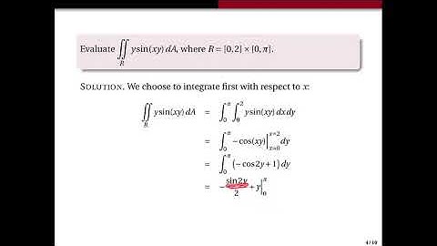 2.4-2.5 Double Integration in Rectangular Coordinates