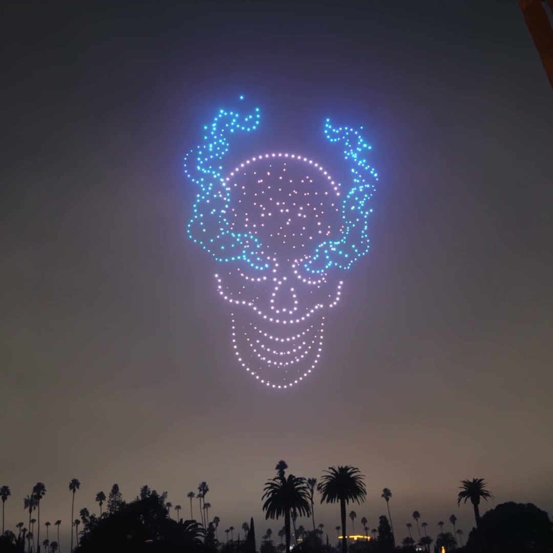 WWE drone show takes over L.A. skies for Raw on Netflix premiere