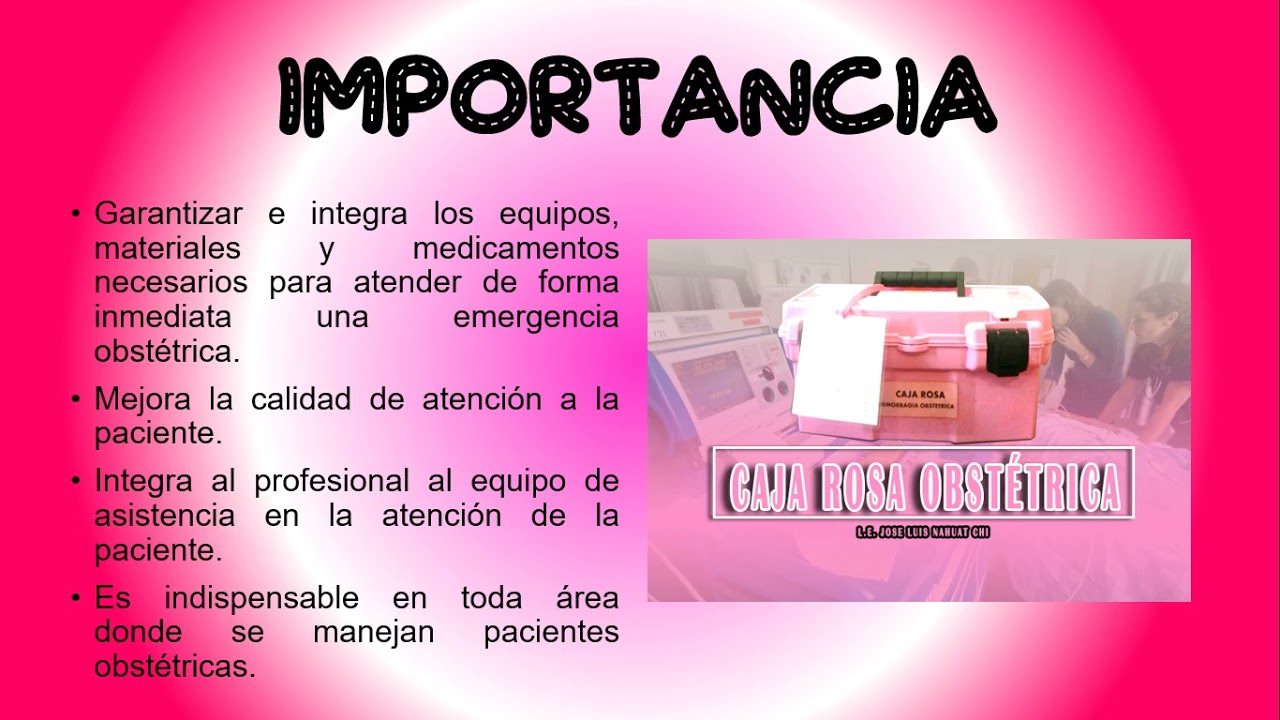 TEMA 1. CARRO ROJO, CAJA ROSA Y CAJA ROJA OBSTETRICA - YouTube