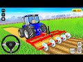 Village farming tractor driving simulator  harvester tractor driver games  android gameplay
