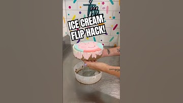 ICE CREAM CAKE FLIP HACK!