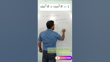 sin square theta plus cos square theta is equal to one |  #ytshorts #shorts #viralvideo