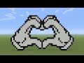 Minecraft Pixel Art - Hand Heart