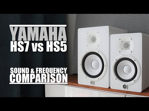 Yamaha HS7 vs Yamaha HS5  ||  Sound & Frequency Response Comparison