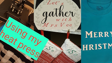 How to monogram Christmas stocking|Using heat press|How to personalize|Vlogmas day 2|2019