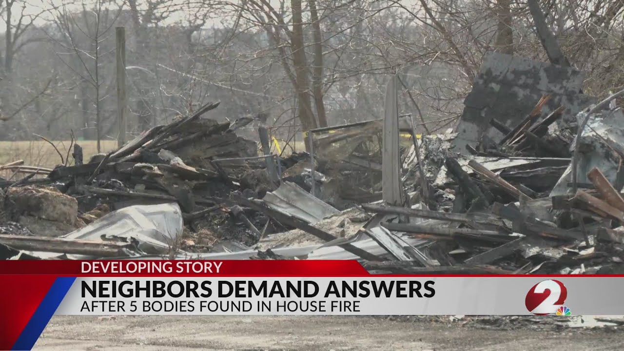 Neighbors demand answers after 5 bodies found in house fire - YouTube