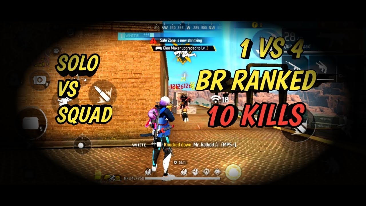 Solo VS Squad In Br Ranked Match Gaming With Arkam - Garena Free Fire ...