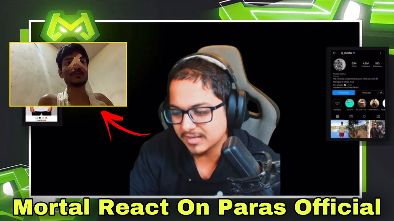Mortal React On Paras Official Attacked Brutally Our Bgmi Issue | 