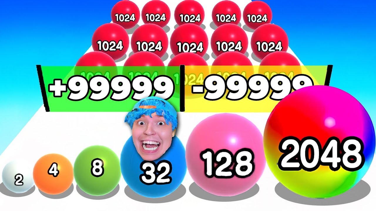 A BOLA AUMENTA A CADA SEGUNDO ATÉ 999.999.999 GIGANTE NA CORRIDA!!