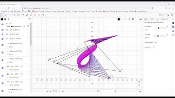 Dibujando curvas de Bézier con GeoGebra.