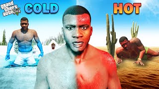 GTA 5 : Franklin Shinchan & Pinchan Survive Ultimate Hot And Cold Weather GTA 5 !